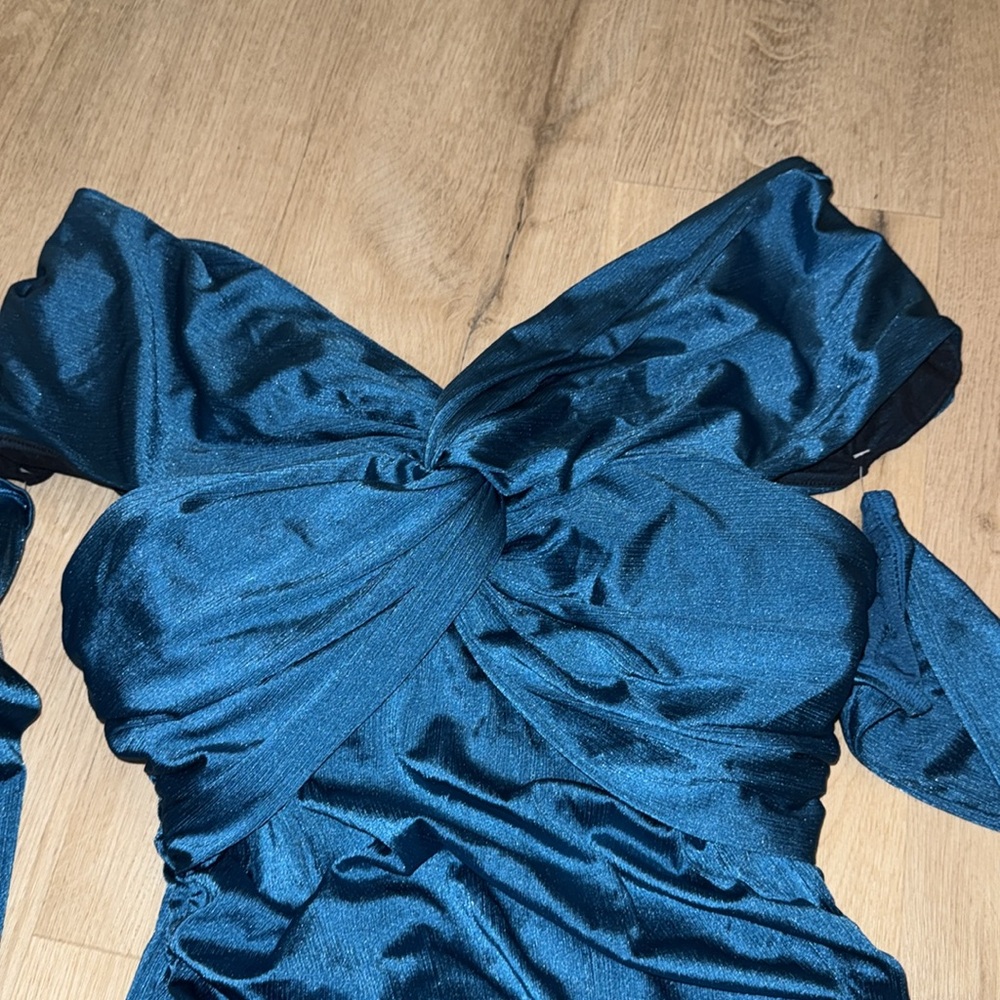 Popilush built in shapewear teal Dress (darker than pictured - Picture 12 of 13